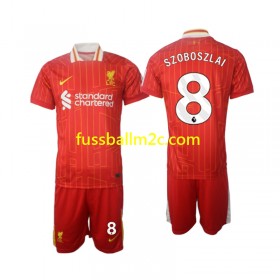 Fußballtrikots Liverpool Szoboszlai 8 Kinder Heim Trikotsatz 2024-2025